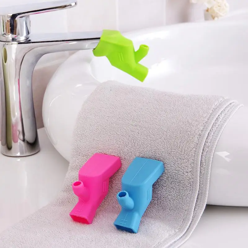 Silicone Faucet Extender For Kids Water Saving Extension Tap Filter Nozzle Adapter Bathroom Kitchen Sink Hand Washing Accessorie