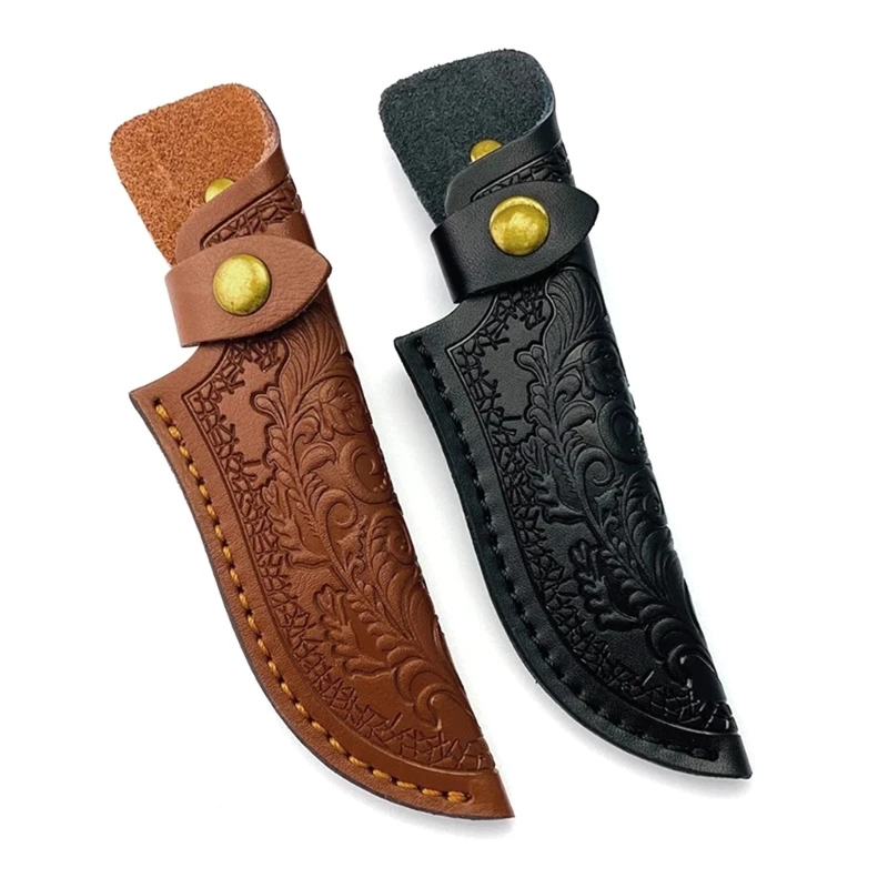 Handmade Sheath Leather Pocket Knife Holsters, Straight Knife Holder, Outdoor Carry Tool, Easy to Carry, US