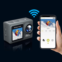 5K 4K 60FPS Sport Camera Anti-shake WIFI Action Video Cam Dual Screen Outdoor Cycling Camera 30m Waterproof with Remote Control