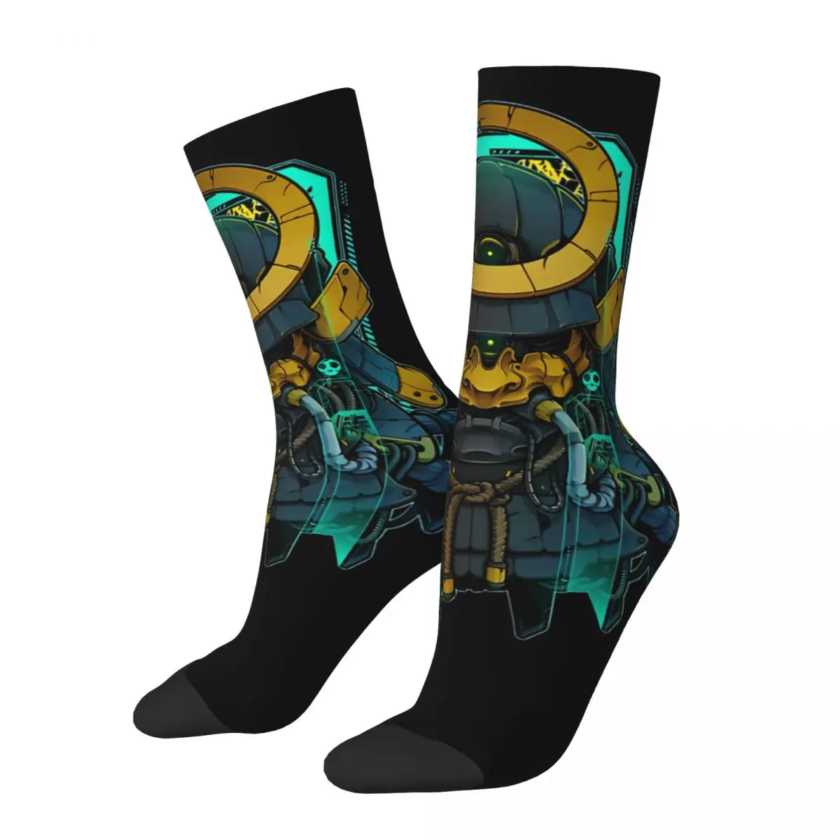 Hannya Mask Socks ONI Modern Stockings Autumn Non-Slip Men Socks Quality Pattern Running Sports Socks