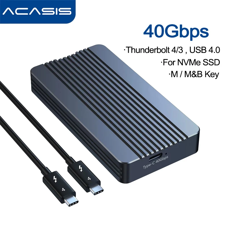 ACASIS 40Gbps M.2 NVMe SSD エンクロージャーケース アルミニウム製