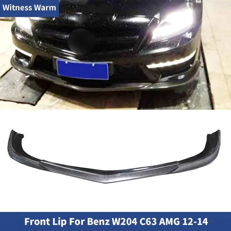 Pour Benz classe C W204 Amg C63 2012 2013 2014 fibre de carbone Frp pare-chocs avant lèvre becquet séparateur Amg Style
