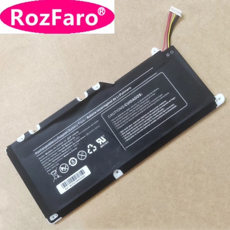 Imagem -02 - Bateria do Portátil Rozfaro Nv6366682s Nv-6366683s Nv-617690-2s 11.4v 7.6v 6482200 para Positivo Master N2140 Notebook Tablet pc