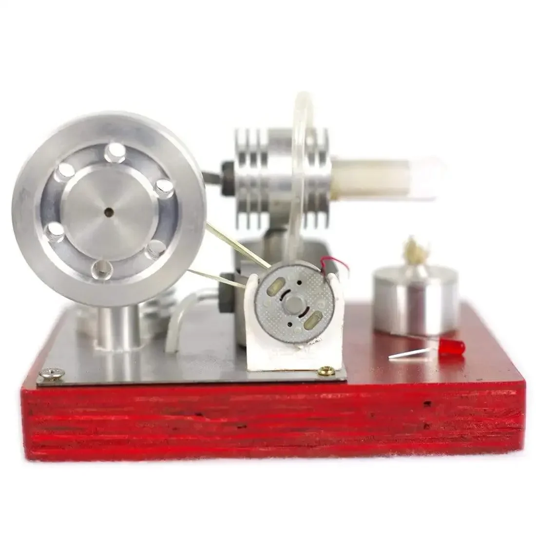 Single Cylinder Stirling Engine Kit Model Split Right Angle Type External Combustion Engine Toy Creative Gift