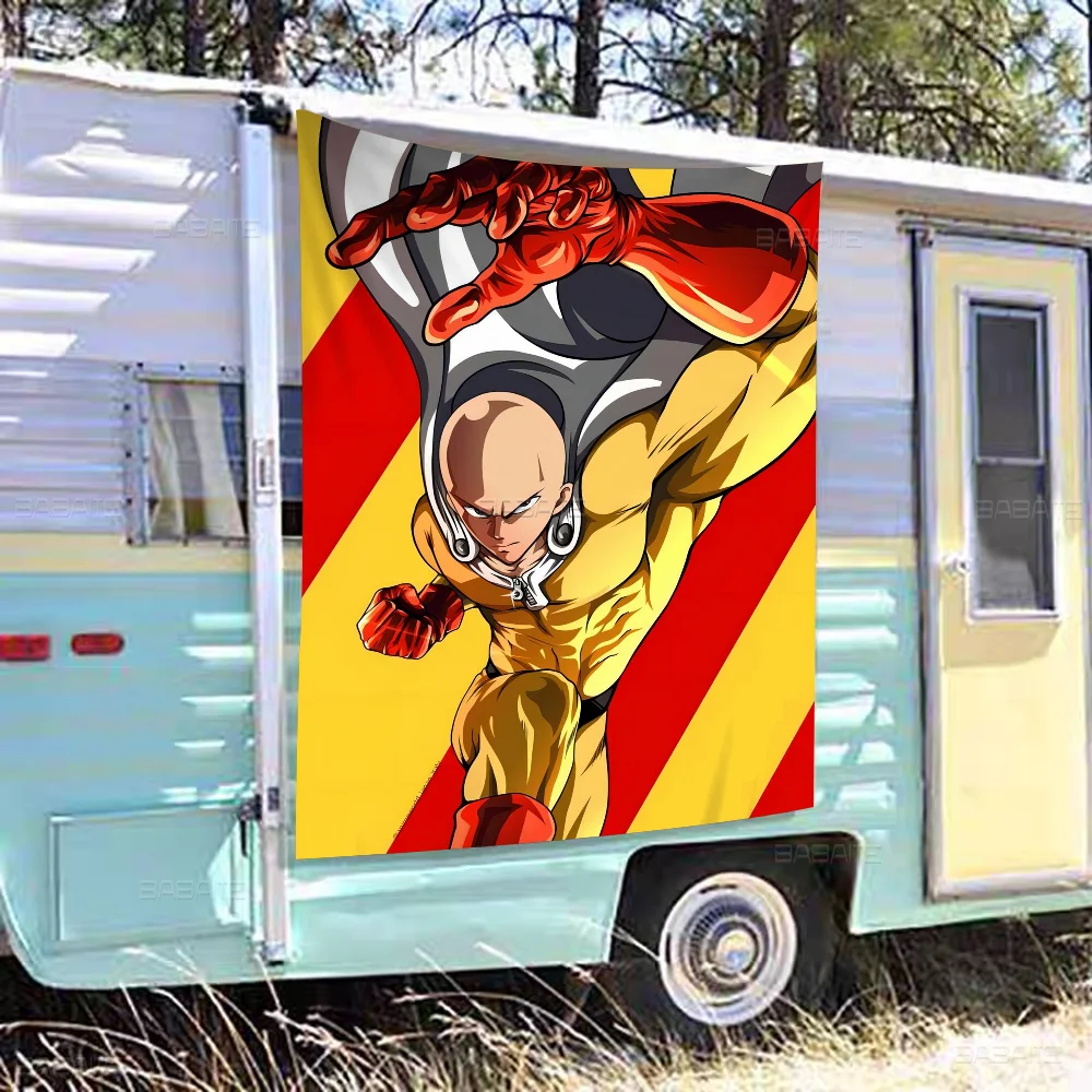 Anime One-Punch-Mann High-End-Qualität Banner Druck künstlerische Atmosphäre Stil Camping Flagge