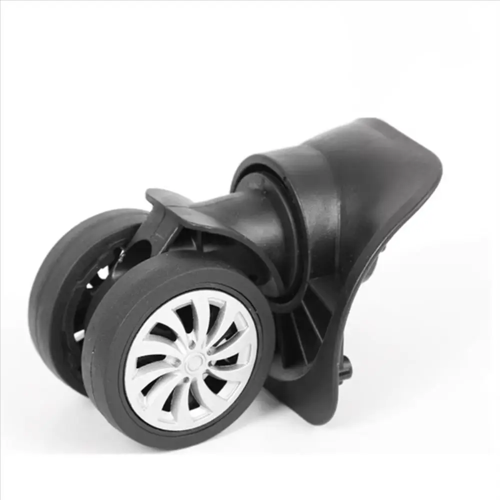 

Комплект из 4 универсальных бесшумных поворотных колес для чемоданов, черные, на 360 градусов, для тележек и сумок