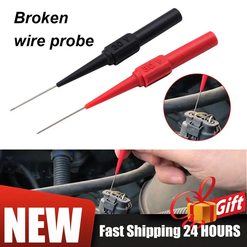 0.7MM Insulation Piercing Needle Non-destructive 10pcs Multimeter Test Probes Multimeter Test Probes Measuring Device Car Tool
