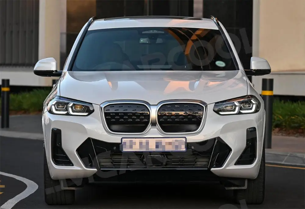 

For BMW iX3 G08i 2022 Dry Carbon Fiber Rear Bumper Lip Diffuser Side Splitters Spoiler FRP Bumper Guard Scratch Protect BodyKits