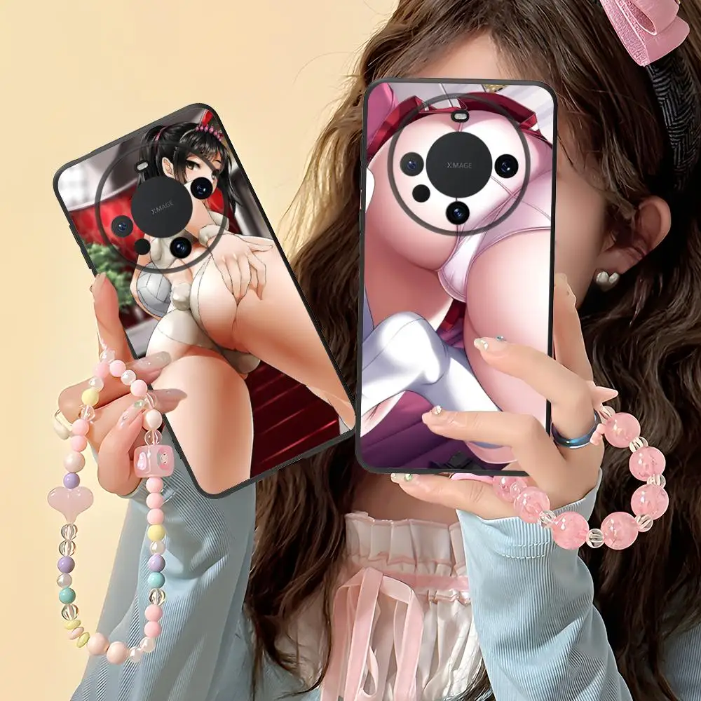أنيمي Waifu هنتاي قضية الهاتف المحمول لهواوي ماتي 60 50 40 30 20 10 برو زائد لايت E 5G الطباعة الملونة الغطاء الواقي