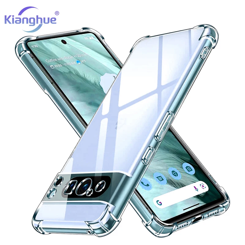 Luxury Shockproof Silicone Soft Case For Google Pixel 9 8 7 6 Pro 8A 7A 6A 5G Ultra Thin Transparent Back Cover Shell Clear Slim