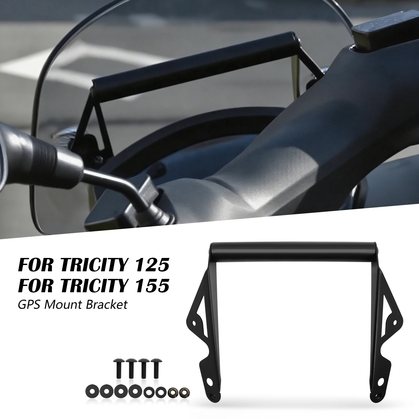 For Yamaha Tricity 125 2014-2021 Tricity 155 2016-2021 New Motorcycle Navigation Windshield Phone Holder GPS Navigation Bracket