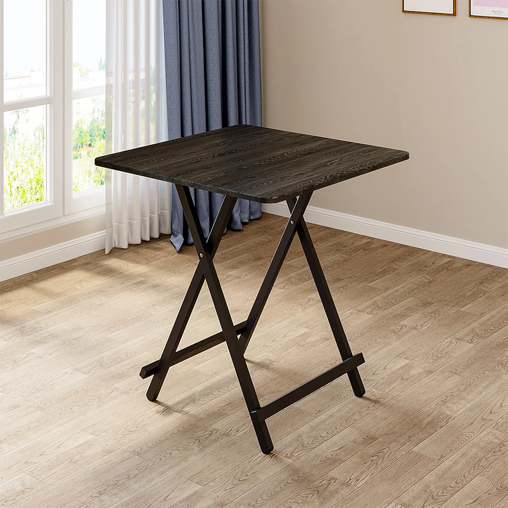 

Black 70x70cm Folding Wooden Dining Table