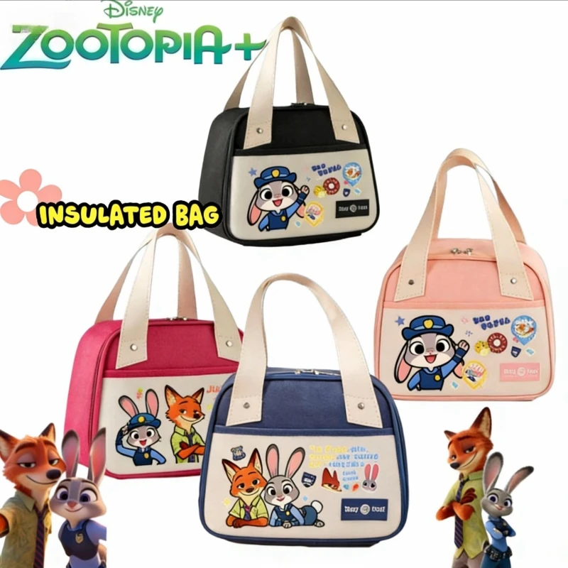 

Zootopia Disney Judy Nick, креативная высококачественная студенческая сумка-тоут, утолщенная изолированная сумка большой вместимости, изолированная сумка с героями мультфильмов аниме