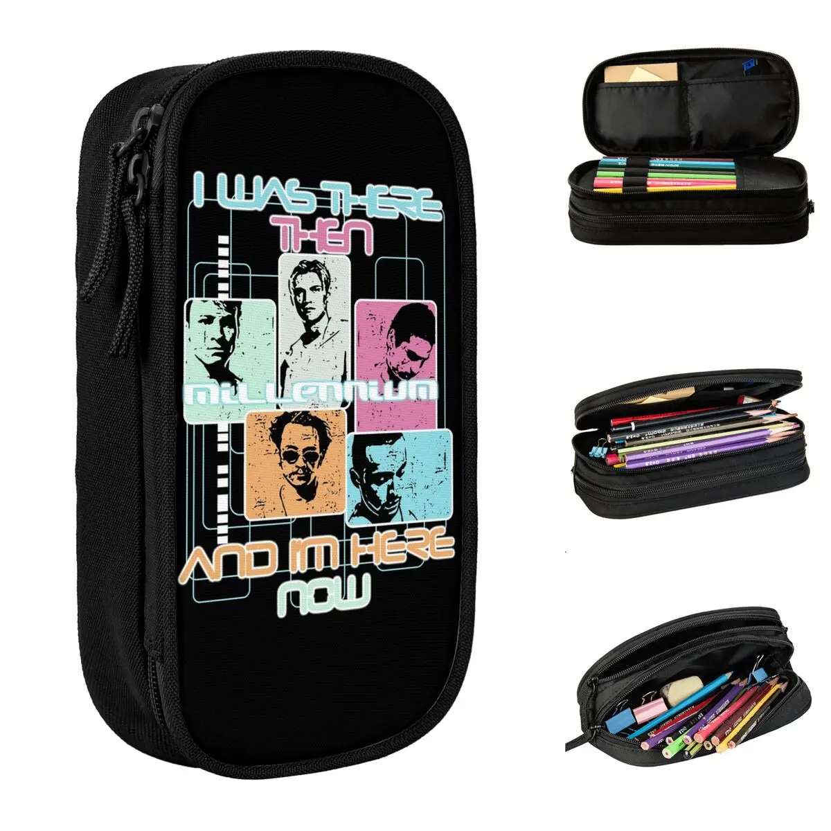 

Backstreet Boys Into The Millennium Tour 2025 Pencil Case Double Layer Large-capacity Kids School Supplies Pencil Case