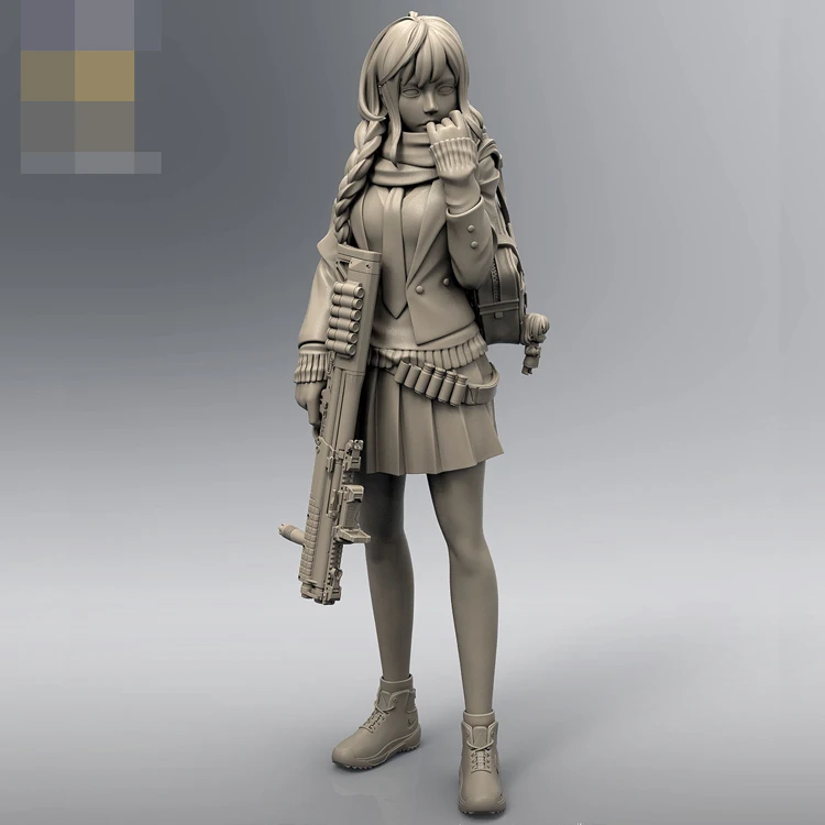 1/35 Resin Model kit figure GK, Freshman Lily, Unassembled and unpainted kit