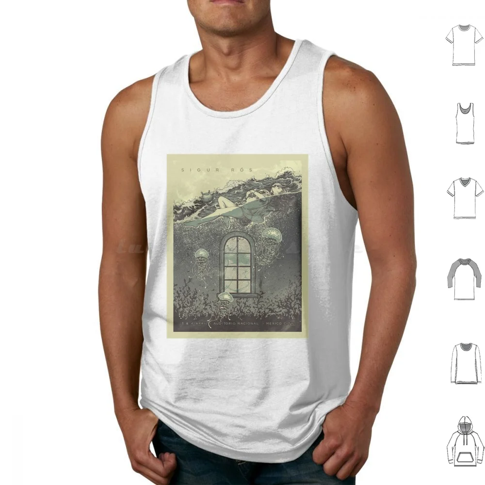 Sigur Ros Tank Tops Vest Sleeveless Sigur Ros Sigur Agaetis Byrjun Kveikur Music Band Iceland Post Mogwai Godspeed You Black