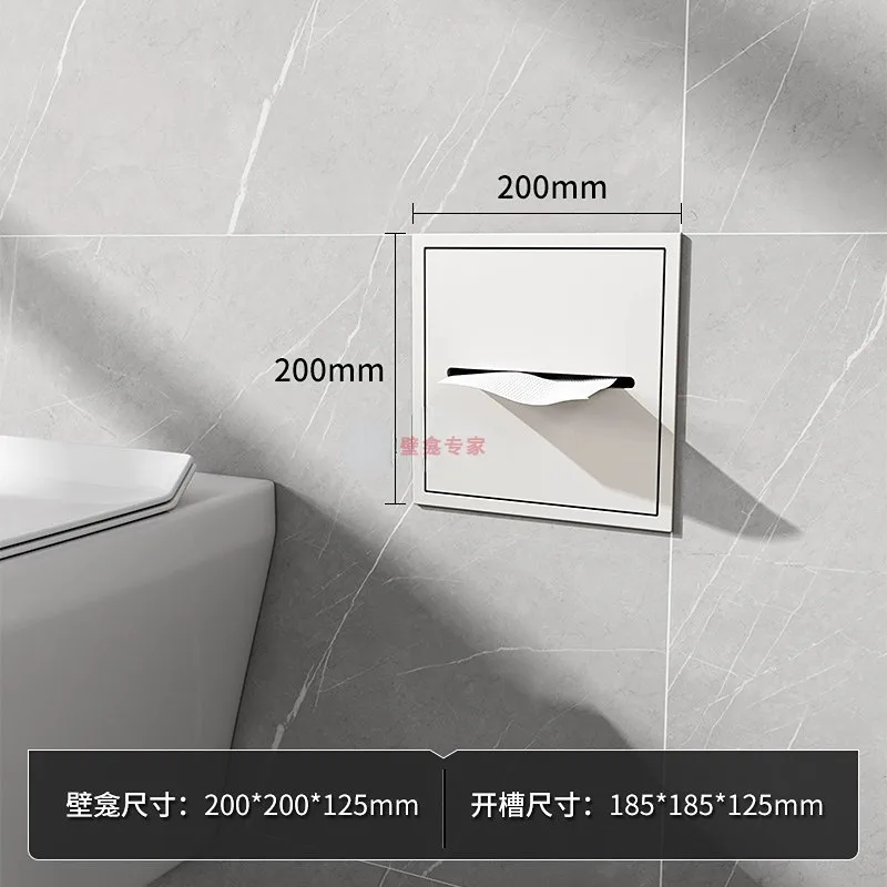 304 stainless steel bathroom niche embedded tissue box niche concealed tissue box finished niche embedded type