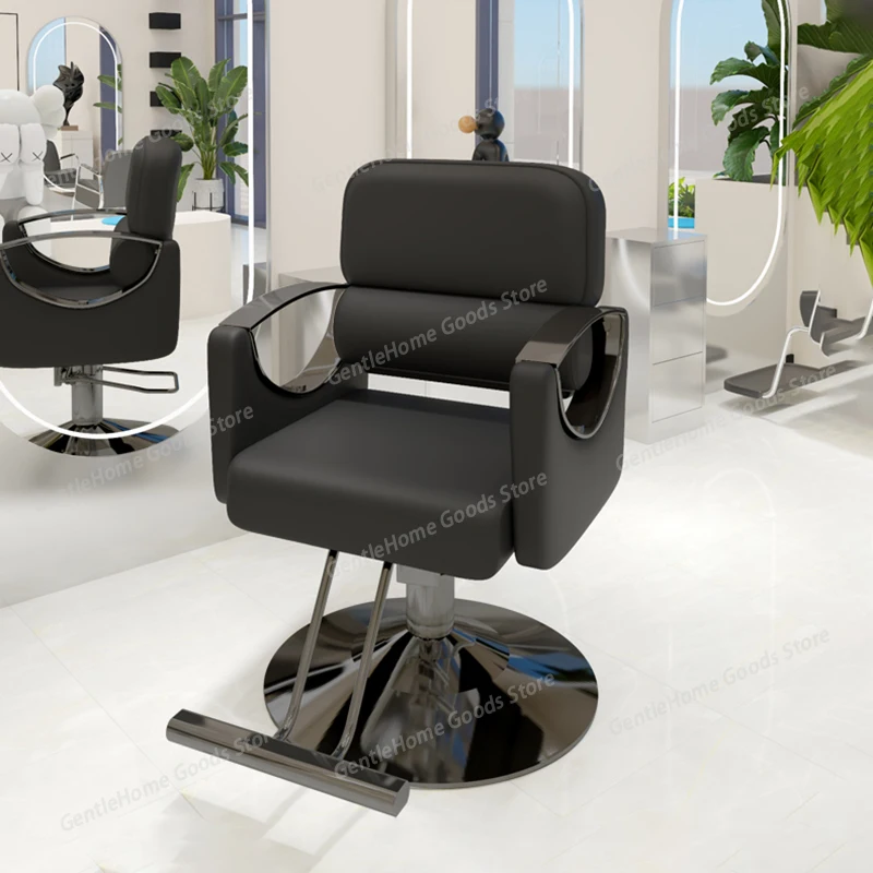 Luxury Swivel Barber Chair Modern Foot Rest Comfortable Professional Beauty Chair Men Sillon De Barberia Salon Equipment