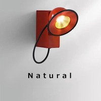 Italian Minibo Designer's Creative Magnetic Suction Headboard Hallway Staircase Retro Wall Lamp Bookshelf Living Room Wall Light