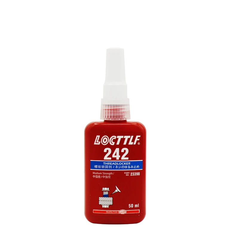 LOCTLF 242 Schraubensicherungsmittel Mittlere Festigkeit Rostschutz Blaues Schraubensicherungsmittel Klebstoff Dichtmittel Klebstoffe Versiegelung