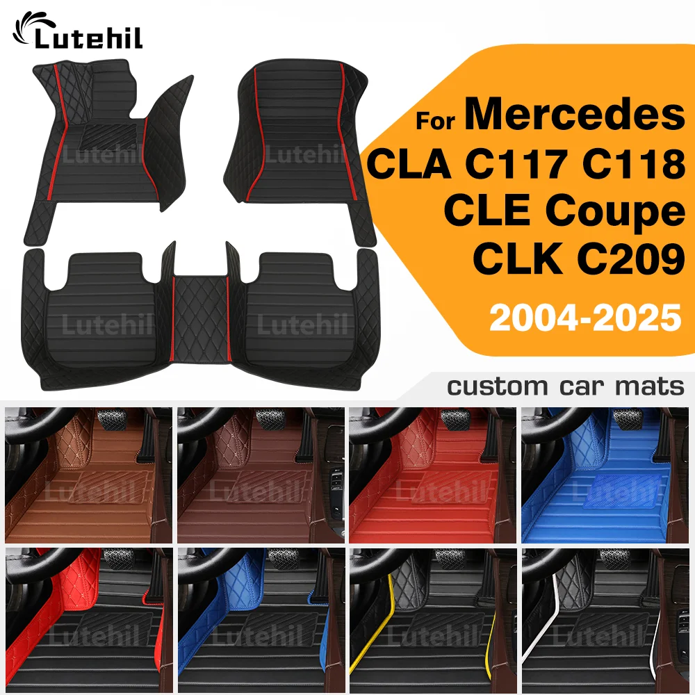 

Для Mercedes Benz CLA C117 C118 CLE Coupe CLK C209 Автомобильный коврик на заказ Автомобильный ковер Чехол Аксессуары для интерьера Защитный