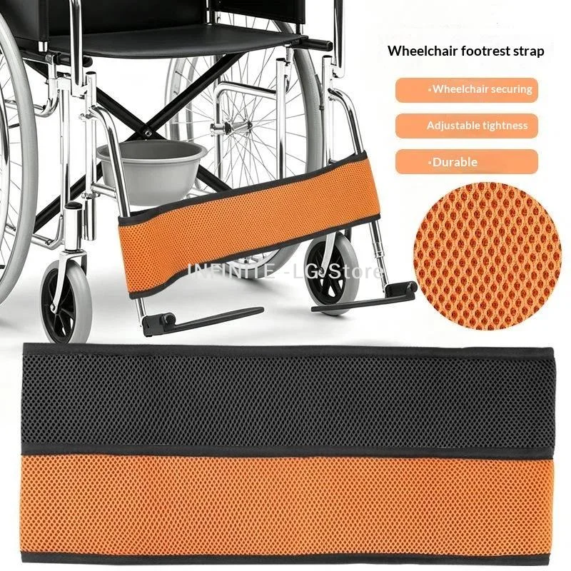 Adjustable Soft Comfortable Wheelchair Leg Calf Straps For Wheelchair User Safety Prevents SlippingINFINITE -LG