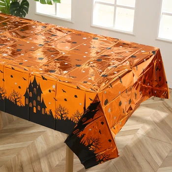 Halloween Party Tischdecke Ghost Festival Kürbis Fledermaus Tischdecke Happy Halloween Party Dekor Süßes oder Saures Party zubehör