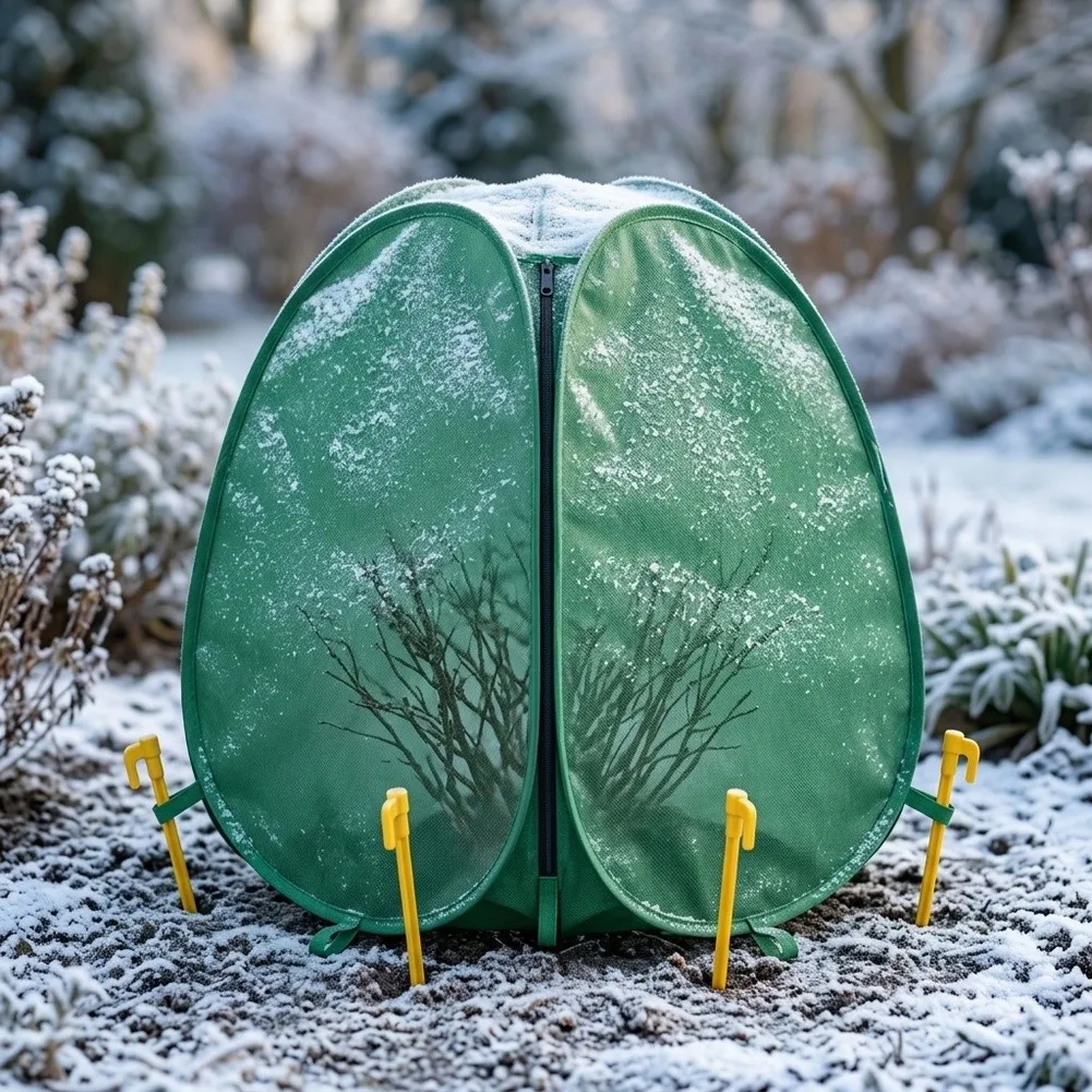 1Pc Non‑woven Fabric Plant Freeze Protection Cover Permeable Shrub Warm Keep Tent For Outdoor Garden Plants Anti Frost Winter