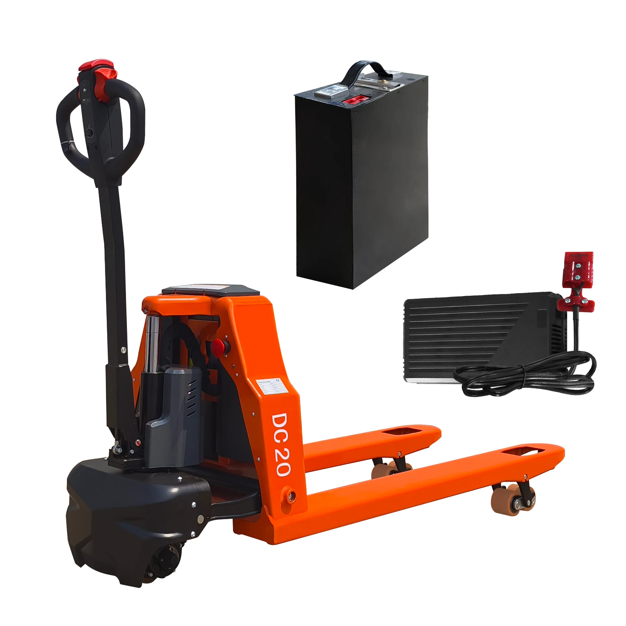 

4400LBS Full Electric Pallet Jack，With 48"x27" 48V Lithium Battery