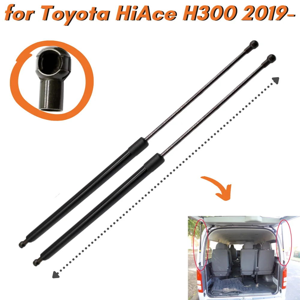 

Qty(2) Trunk Struts for Toyota HiAce H300 Van I4 High Roof 2019-present Rear Tailgate Gas Springs Shock Absorbers Lift Supports