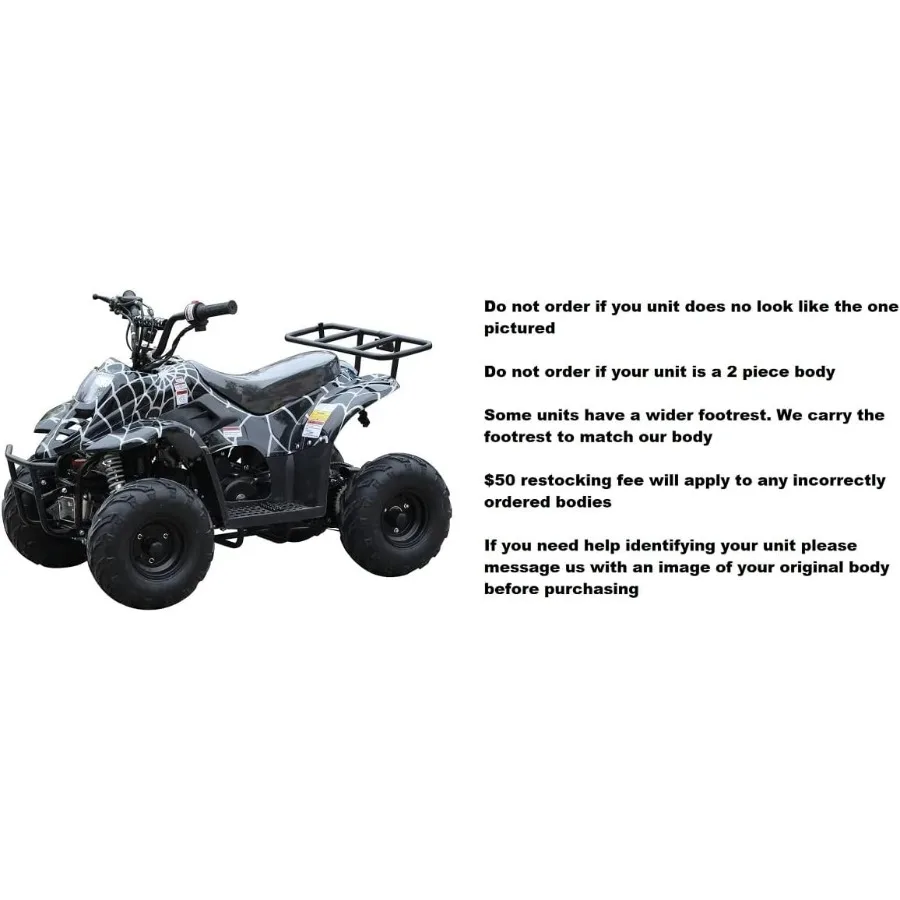 1Piece Body Plastic Fender for IceBear Coolster 3050 Taotao Chinese Peace SunL MotoTec ATV Quad 110cc with Army Camo Design Dur