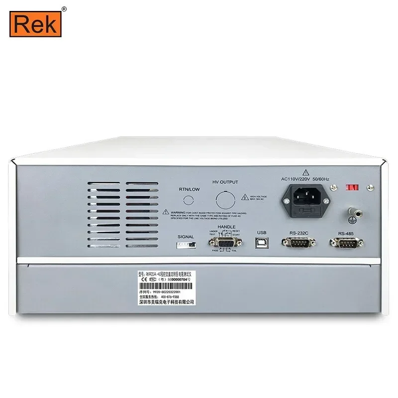 Meiruike RK9920-4C isolamento programmabile multicanale resistente alla tensione tester 992A-8C misurazione della sicurezza seriale