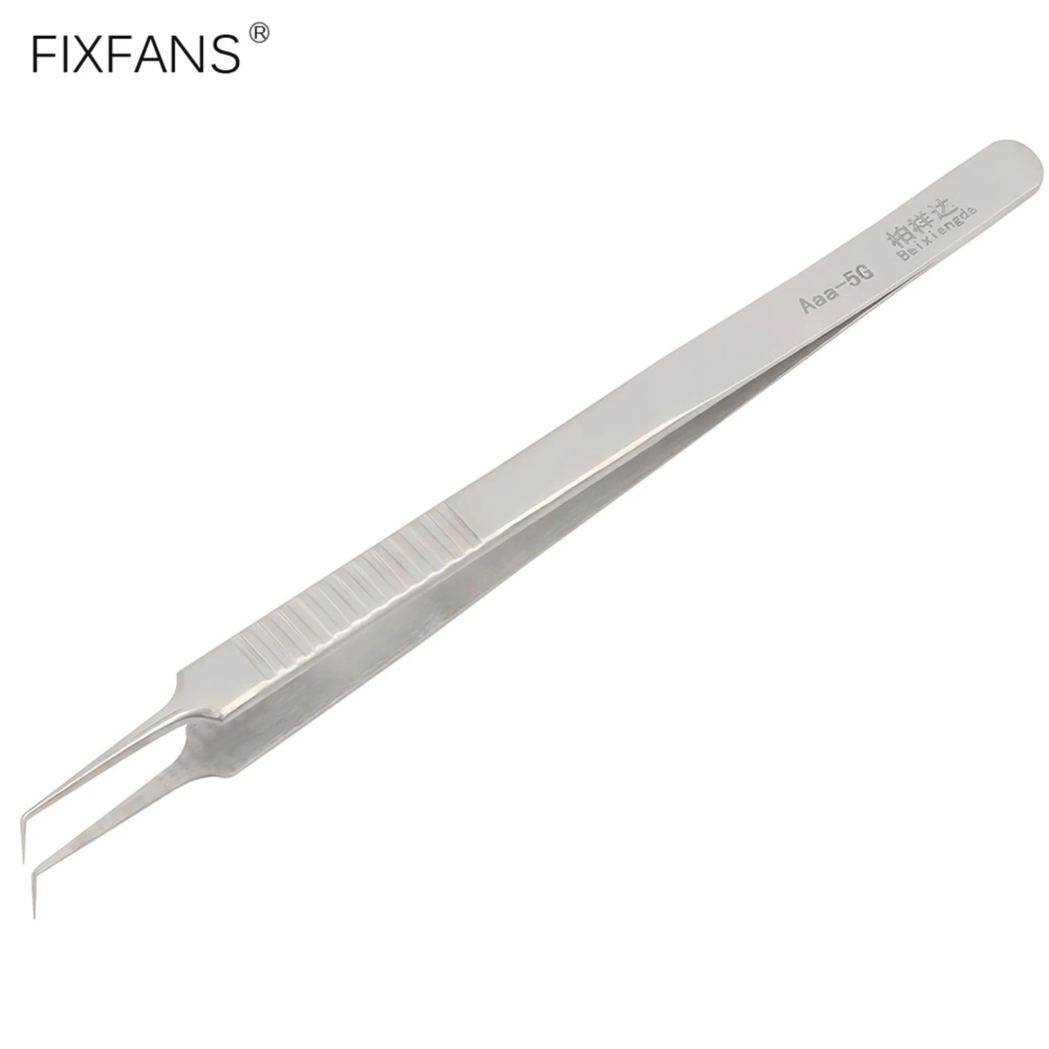 

High Precision Stainless Steel Tweezers Curved Sharp Point Tweezers Fingerprint Fly Jump Wire Picker Micro Soldering Tweezers