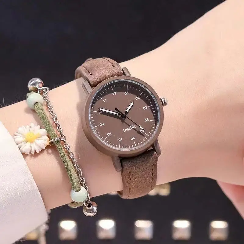 Korean fashion Mori series student women\'s watch for secondary school girls elegant fresh quartz watch