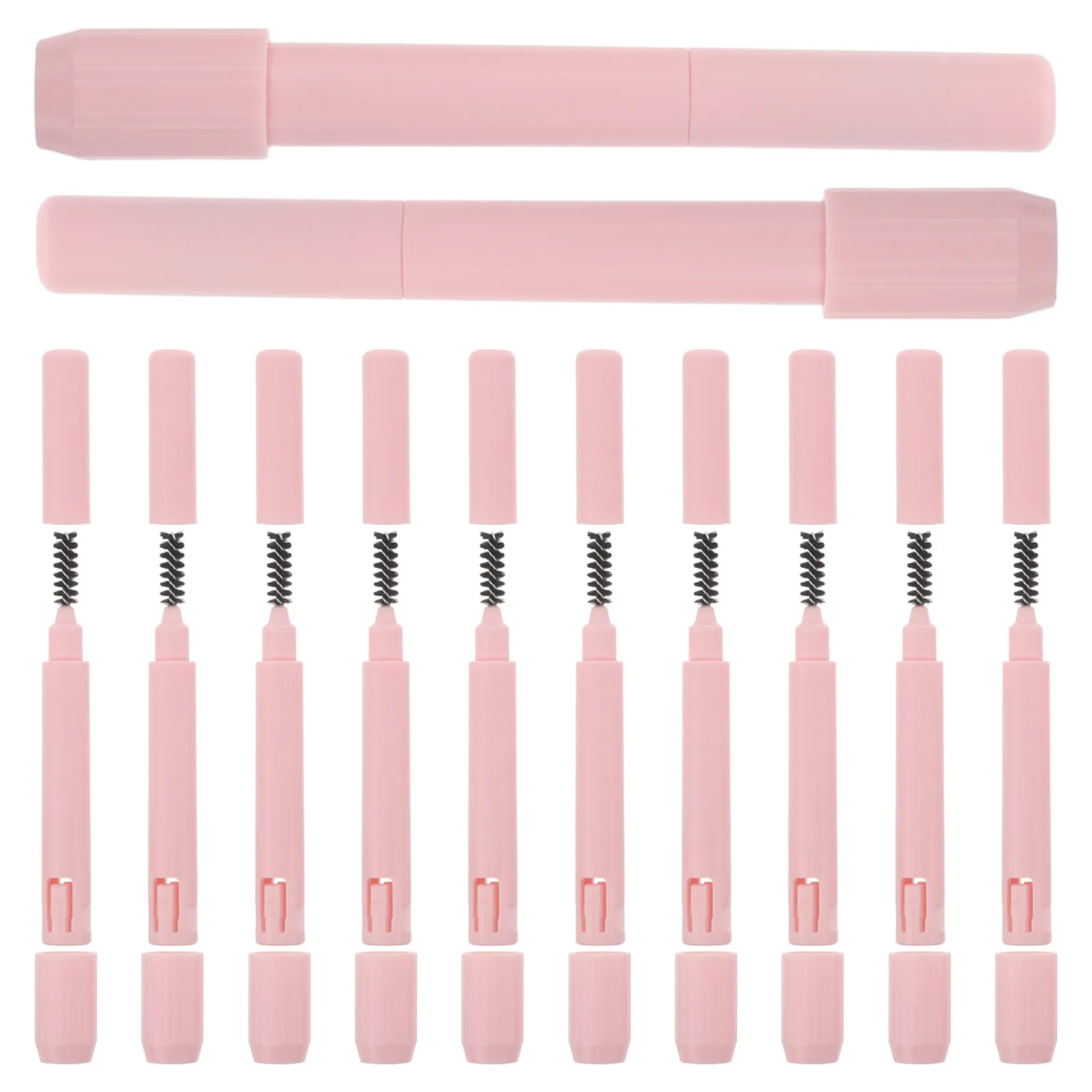 12Pcs Eyebrow Pencil Extender Dual Head Brow Brush Universal Makeup Tool Precision Shaping Travel Friendly Easy Clean Reusable