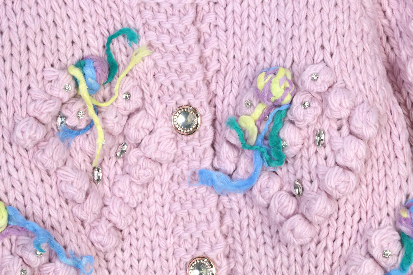 2025 Herbst und Winter lila Pullover Jacke Damen Rundhals lose böhmische Urlaub Langarm Pullover Strickjacke gestrickt Top