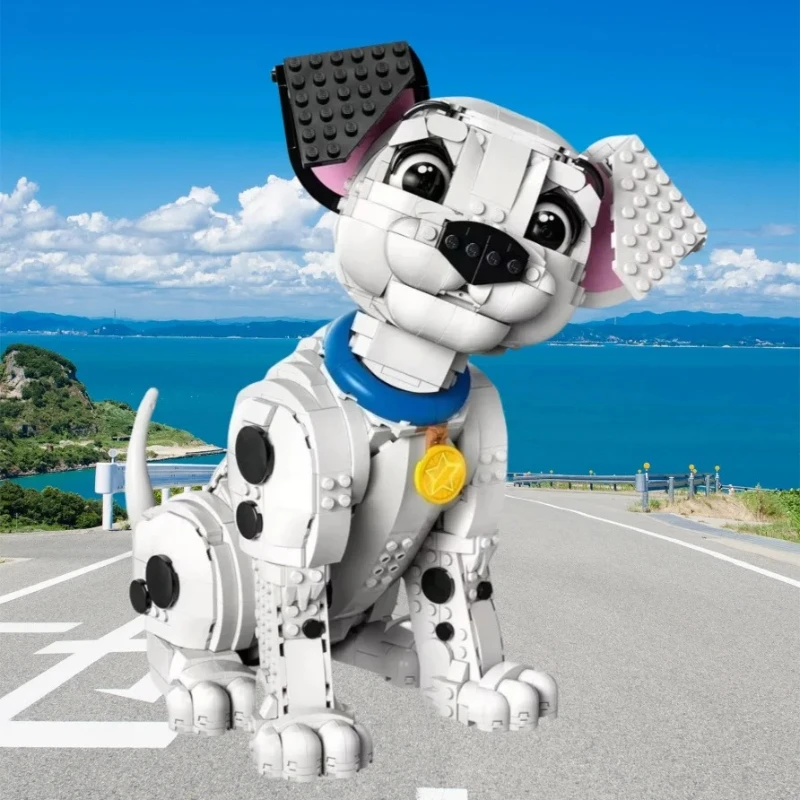 

New MOC 1722Pcs white puppy model home decor building blocks for boys and girls as holiday gifts