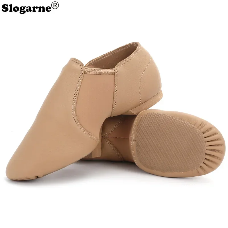 ใหม่หนังเทียมแจ๊สรองเท้าผู้หญิงโยคะในร่มกีฬารองเท้าสุภาพสตรีรองเท้าส้นสูง Belly บัลเล่ต์เต้นรํารองเท้าเวทีแสดงสวมใส่