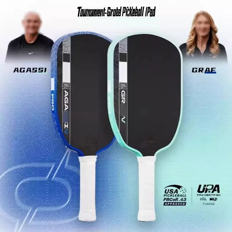 

Same Spec as 5th Gen | J00la & Agass Graf Hot-Pressed Matte T700 Carbon Fiber Pickleball Paddle