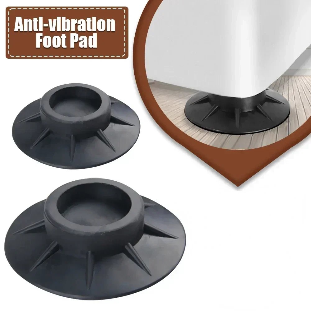 

4PCS Anti-vibration Foot Pad Noise-reducing Shock-absorbing Washing Machine Feet Mut Protection Mat Anti-skid Foot Pad Dryer