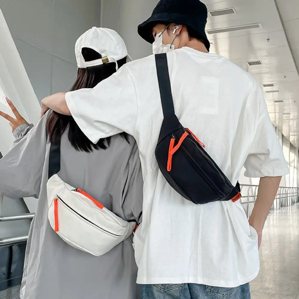 Multi-pocket Chest Bag Adjustable Shoulder Strap Large Capacity Diagonal Shoulder Bag Nylon Buckle Leisure Bag Commuting