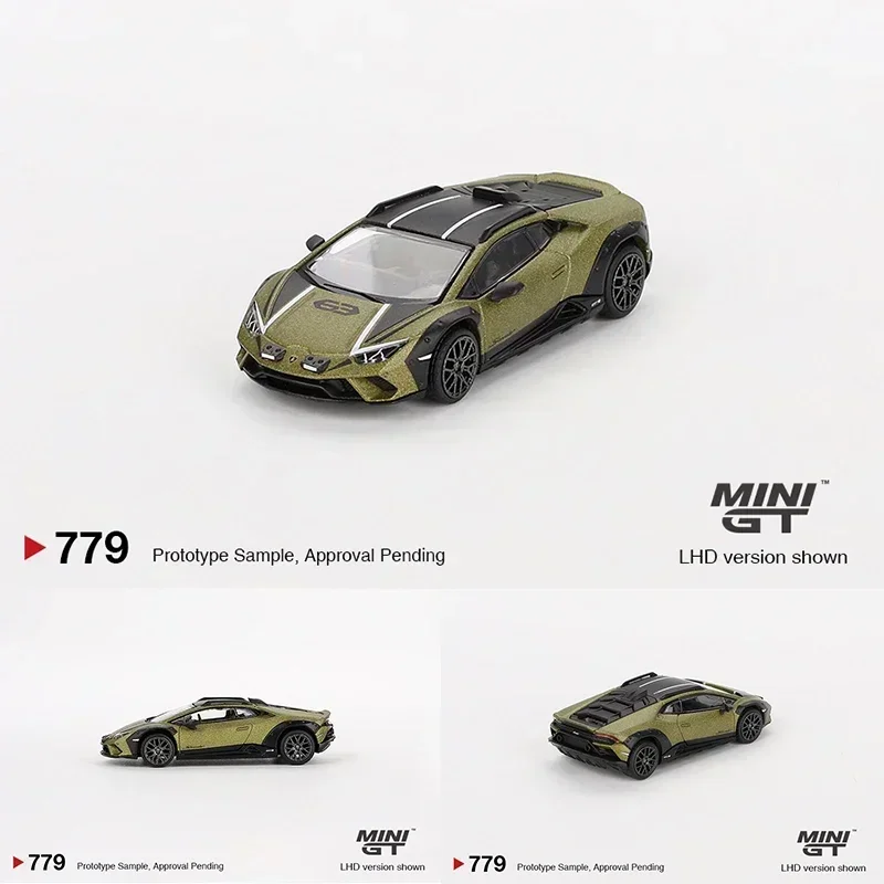 

MINIGT 779 1:64 Huracan Lamborghini Sterrato Verde Gea Matt Коллекция моделей игрушек Литая под давлением диорама
