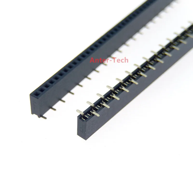10PCS 1.27mm 2.0mm 2.54mm pitch 1X40P SMD 40pin header female vertical PCB connector Mother row 1*40