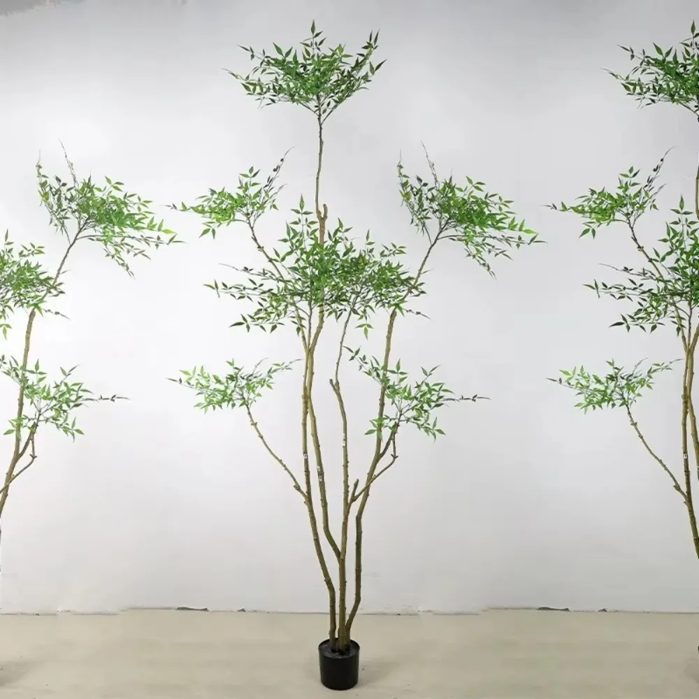 

Artificial Nandina Tree Plastic Green Artificial Indoor Tree For Indoor Home Decoration