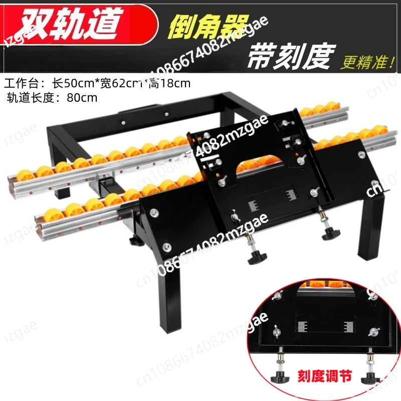 Smussatore per piastrelle professionale Utensile da taglio per taglio a 45 gradi Lavorazione di piastrelle per pareti Macchina per bordi Artefatto per taglio a binario