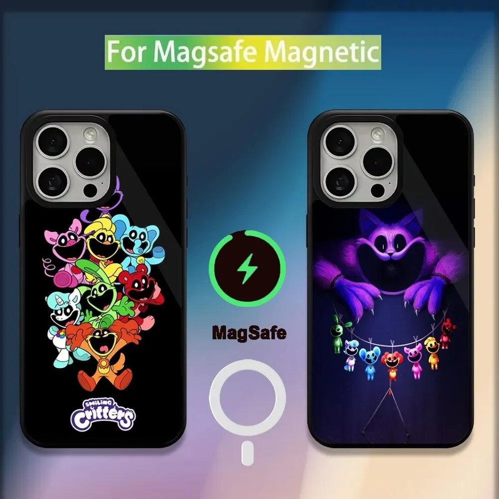 

S-SmilingS Game C-Critter Phone Case For iPhone 16,15,14,13,12,11,Plus,Pro,Max,Mini Magsafe Magnetic Wireless Charging