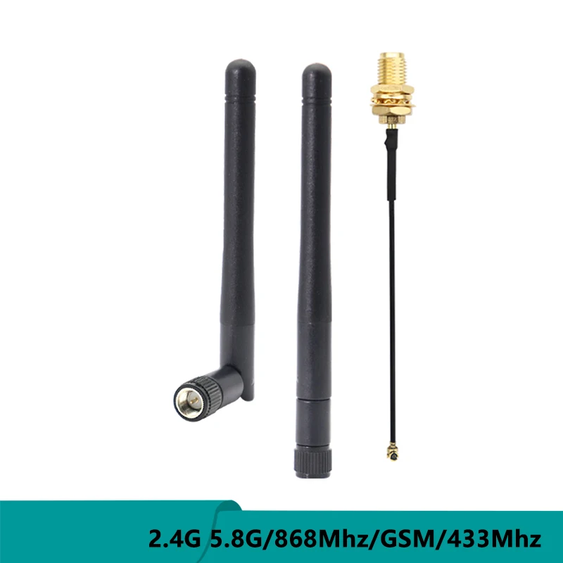 Multi Frequeny 868Mhz 433Mhz 2.4G 5.8G GSM 3G Wifi Rubber Duck Flexible TX433-JKD-20 Rubber Antenna With IPEX Connector