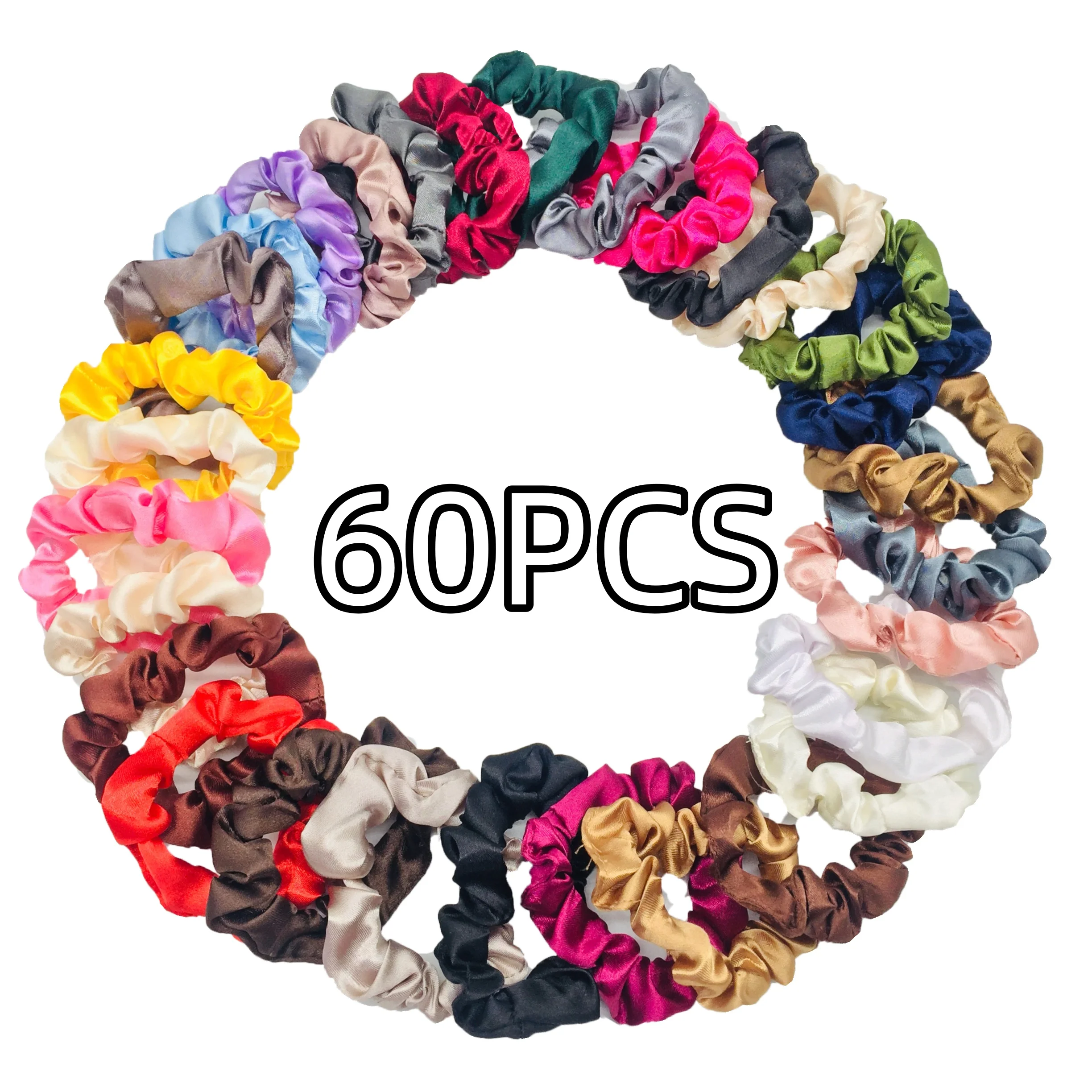 100/60/30/3/6pcs Multi Color Set Mode vrouwen Dunne Darm haar banden Release scrunchies hoofddeksels scrunchy Accessoires