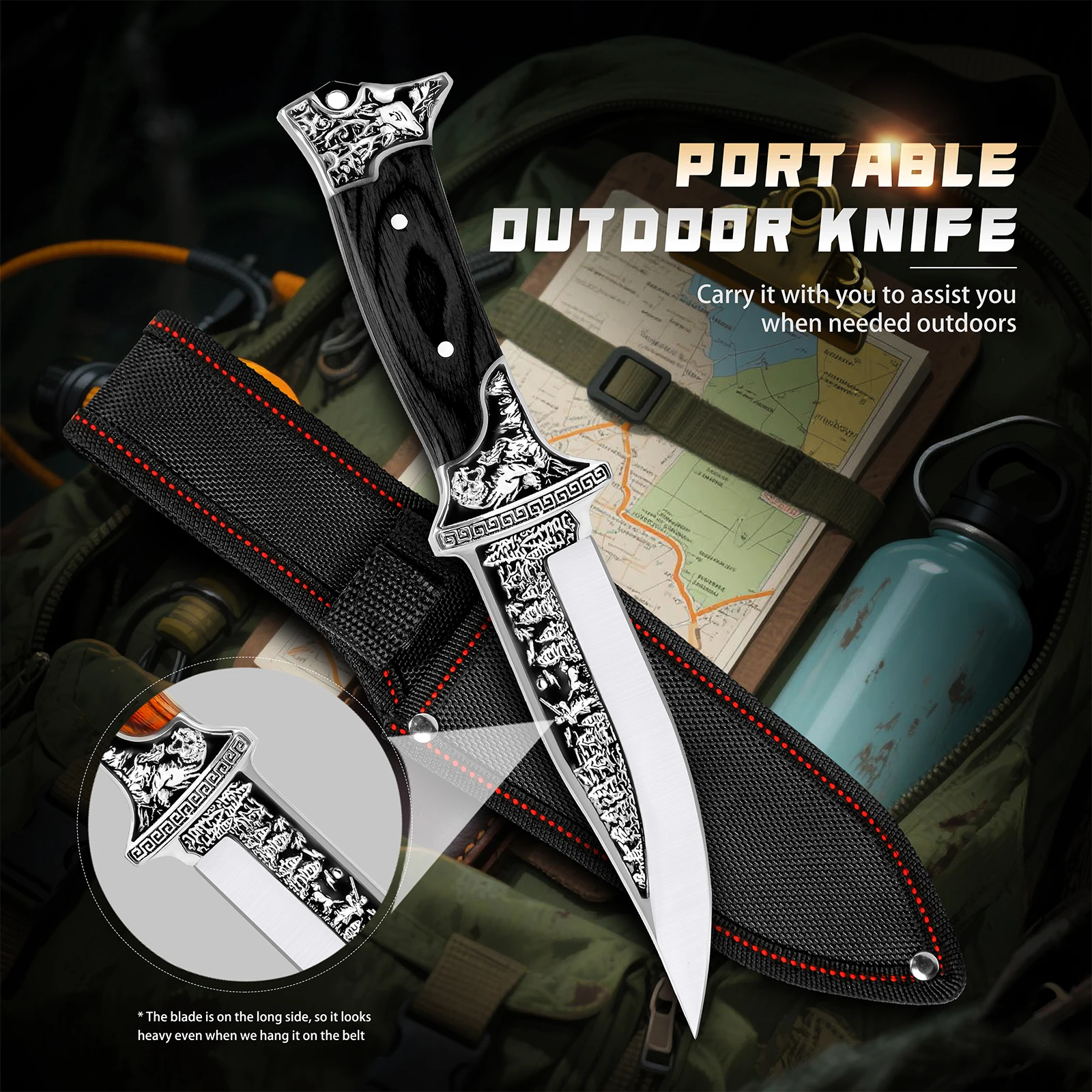 Coltello Ergonomico con Motivo - Edc Carry Knife recensione e prezzo