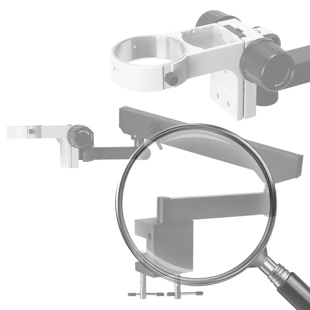 

Articulating Stand for Stereo Microscopes with Table Clip Foldable Microscope Bracket for Binocular Stereo Microscope
